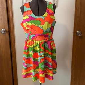 L’Amour Neon colored summer dress